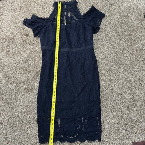 CITY CHIC Women's Pippa Lace Dress Size M In Navy - Picture 10 of 13